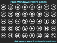 Free Windows Metro Icons screenshot